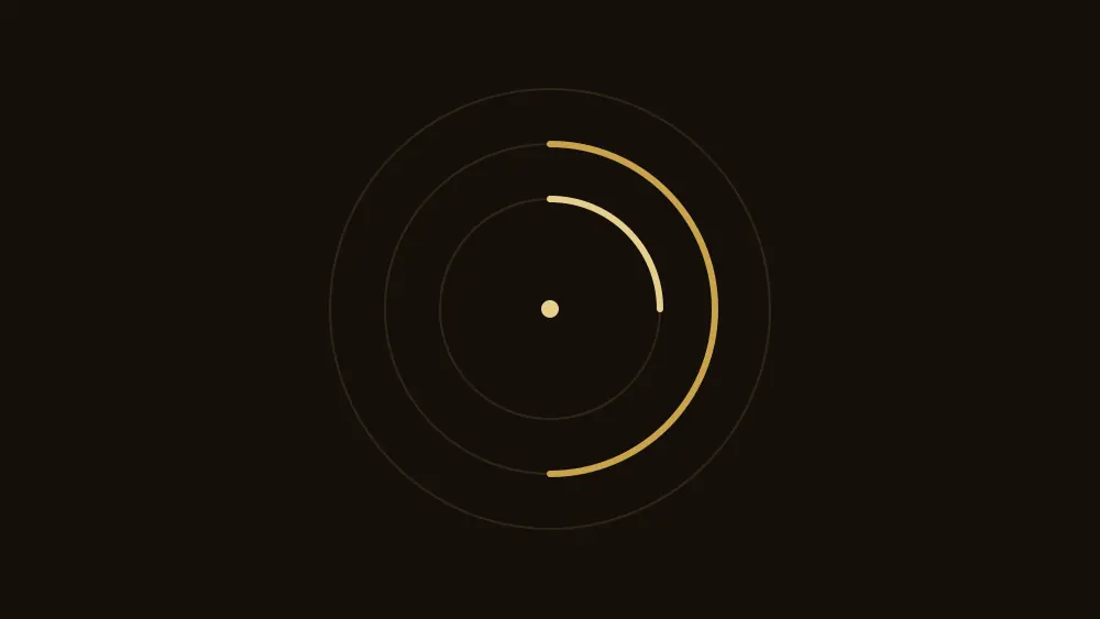Diagram: three concentric rings, the arcs showing a quarter, a half and a full turn, for the three session lengths